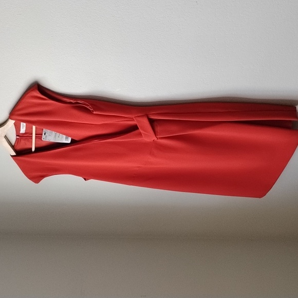 NWT MANGO Vibrant Red Mini Dress - Picture 3 of 16